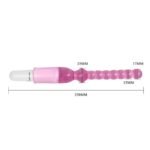 Plug anal vibrador de silicona